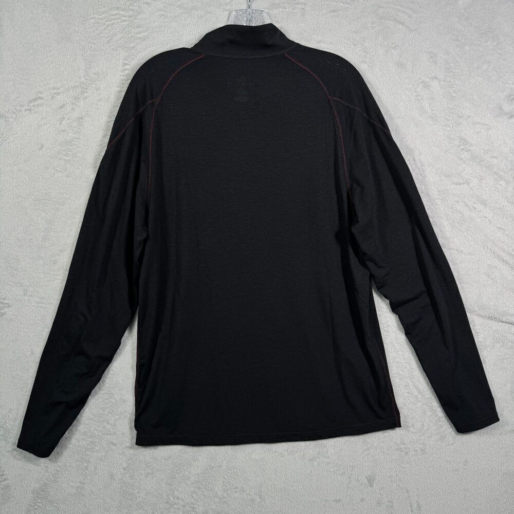 Paradox 1/4 Zip Pullover Mens L Black Merino Blend Dri Release W/ Fresh Guard - Picture 8 of 9